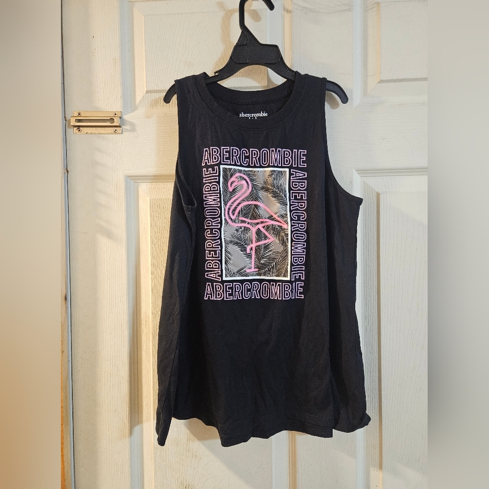 ABERCROMBIE KIDS FLAMINGO TANK: BLACK: EUC: SIZE 13/14